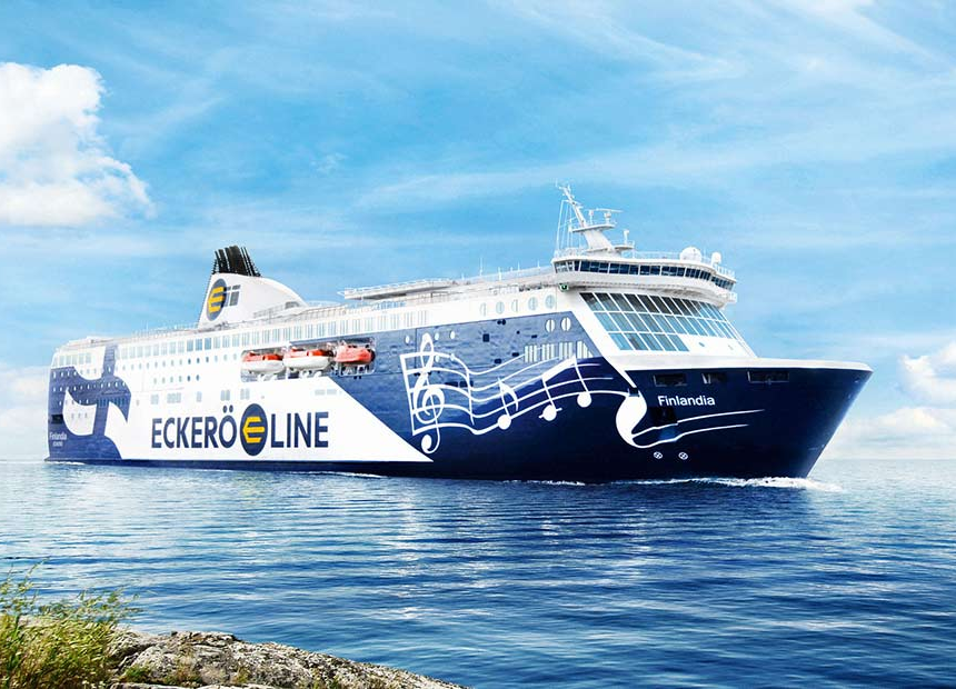 Eckerö Line ferry Finlandia at sea